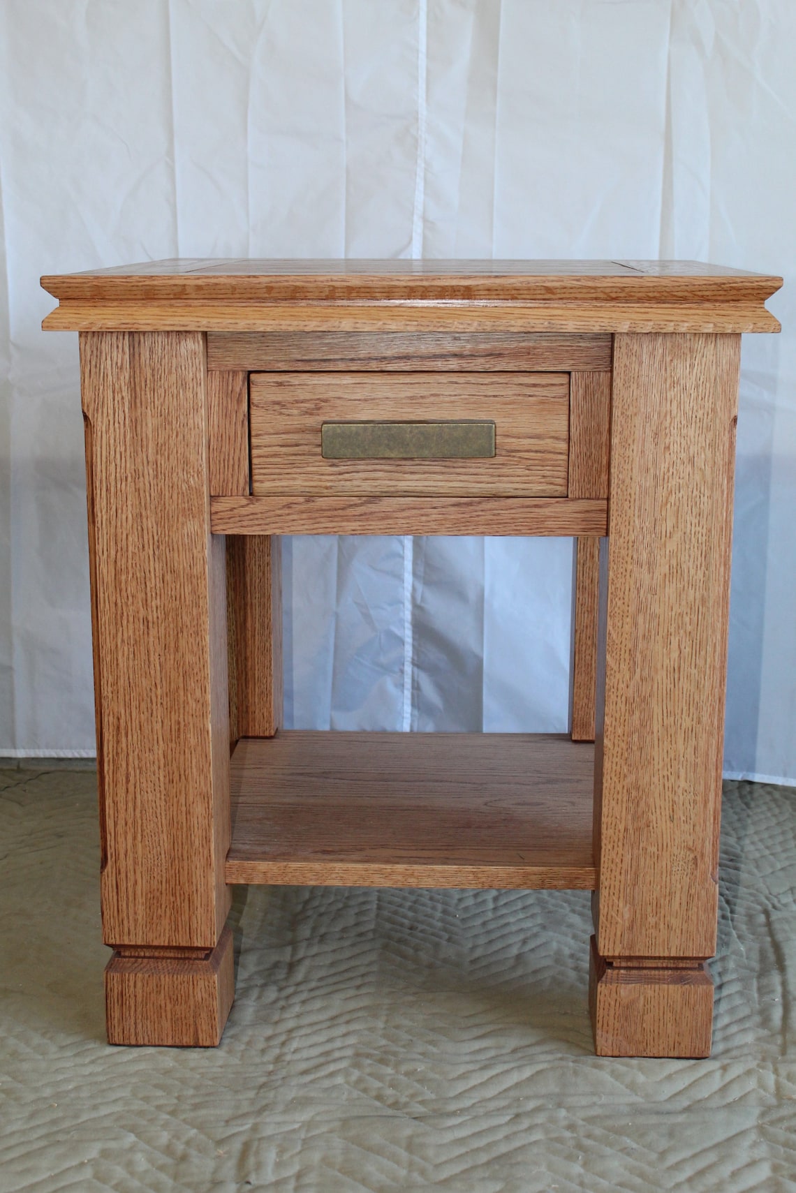 Solid Oak Tables End Table Sofa Table Coffee Table and TV Etsy