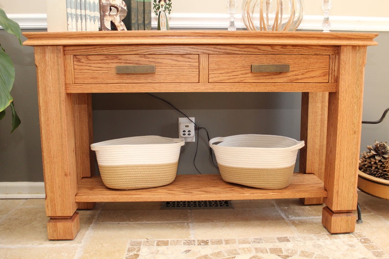 Custom Solid Wood Entry Table, Entryway Table, Sofa Table Etsy