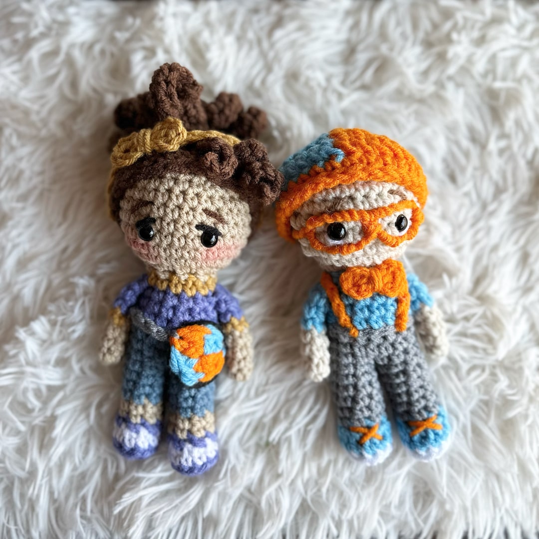 Blippi and Meekah Doll Plush Doll Crochet Snuggle Lovey Best - Etsy