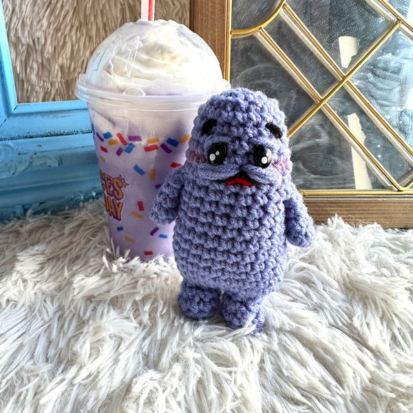Grimace  milkshake Crochet Grimace - Baby grimace Plush Toy crochet grimace doll FREE SHIPPING