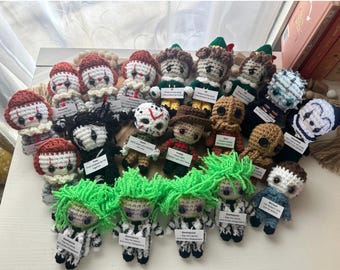 Custom order emotional support mini keychain character | Christmas stocking stuffer Boo Basket | PICK ONE