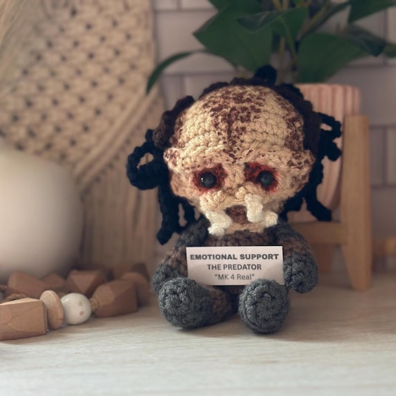 Crochet Horror Doll: Emotional Support Predator Collectible - Etsy