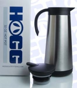 32 Oz Hot Pot Coffee Carafe and 14 Oz Coffee Cups Camping Theme 