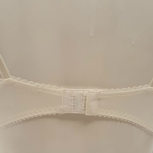 Embellished ivory cream push up bra top bustier hand decorated with sequins. image 6