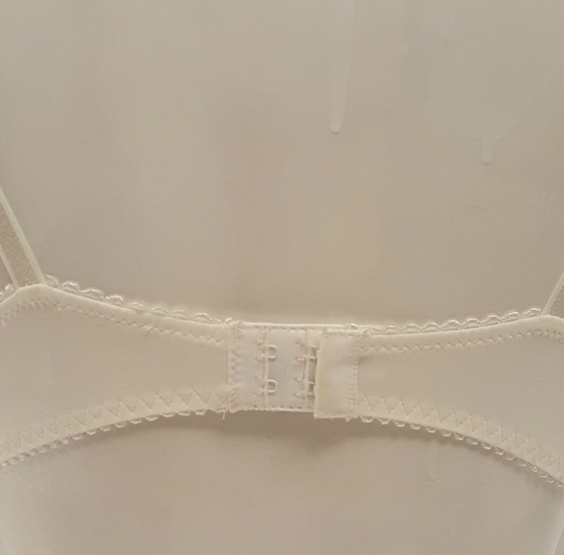 Embellished ivory cream push up bra top bustier hand decorated | Etsy