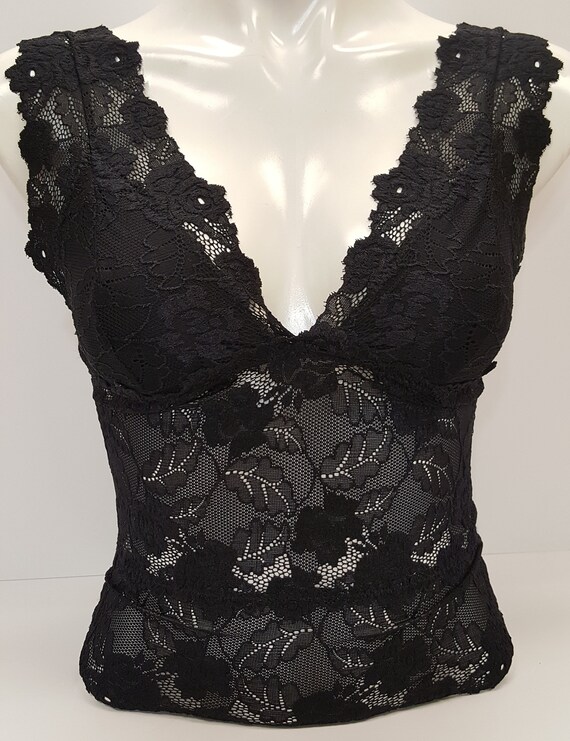 black lace dress shirt