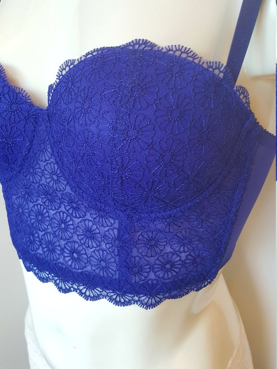 royal blue bustier top