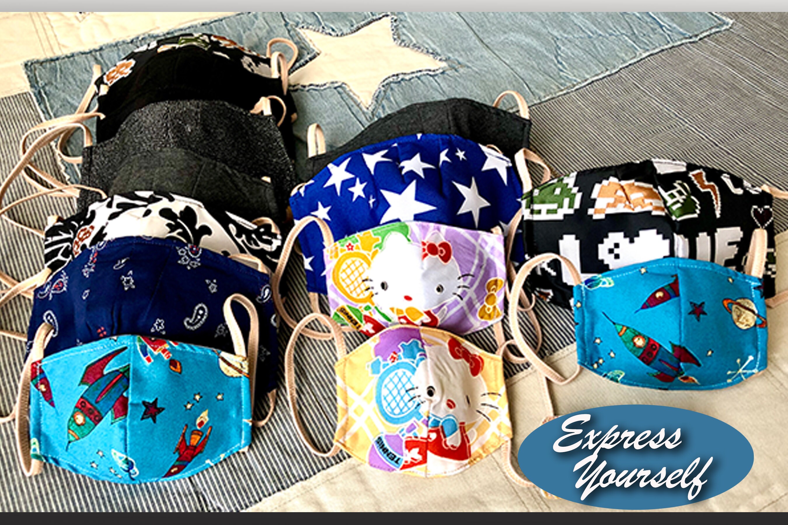 Best Fabric Masks Filter Pocket W/filter Highquality Fabrics Nude Straps Soft & Comfy 5 Sizes