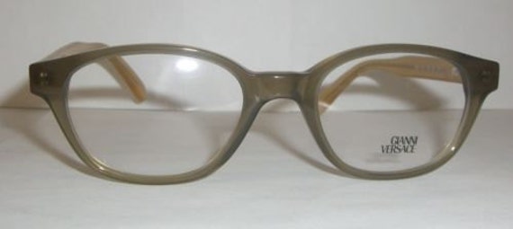 Original Rare Vintage 1980s GIANNI VERSACE Olive/… - image 1