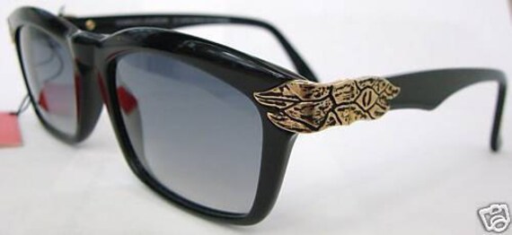 Original Vintage CHARLES JOURDAN Black Sunglasses CAN… - Gem