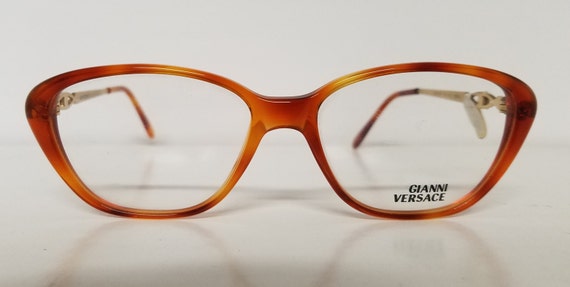 Original Vintage GIANNI VERSACE Semi Cateye Plast… - image 4