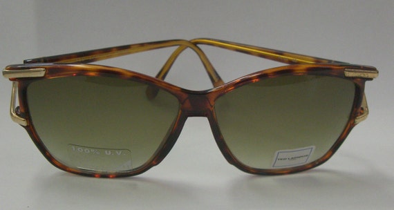 Vintage Rare DESIGNER TED LAPIDUS Sunglasses Brown Tortoise  display picture 1