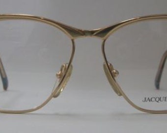 Authentieke Vintage JACQUES FATH gouden Frame brillen
