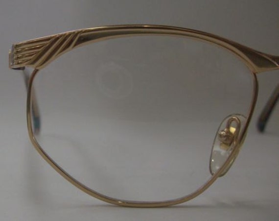 Authentic Vintage JACQUES FATH Gold Frame Eyeglas… - image 3