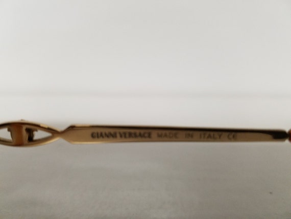 Original Vintage GIANNI VERSACE Semi Cateye Plast… - image 2