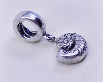 vintage 340210 stamped 925 M 925 silver pearl Pendant with leather chain 15+2 Sterling silver handmade necklace