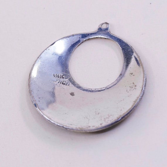 Vintage (021402) sterling silver handmade pendant… - image 5
