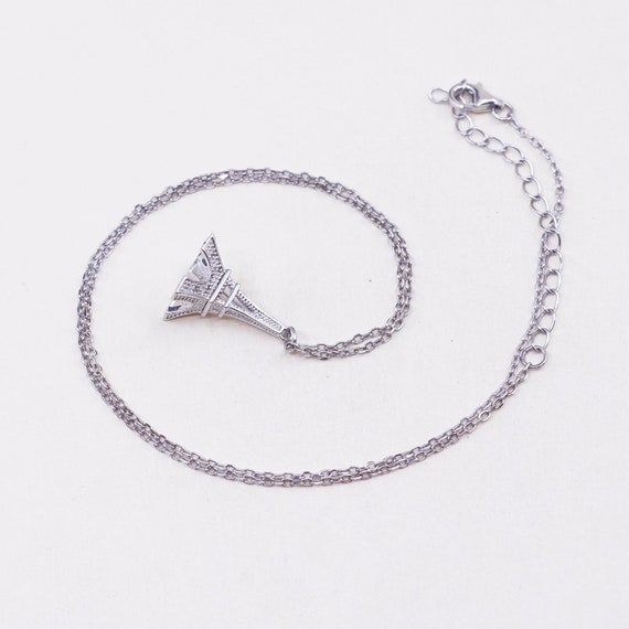 16+2”, 1mm, vintage Sterling silver necklace, 925… - image 5
