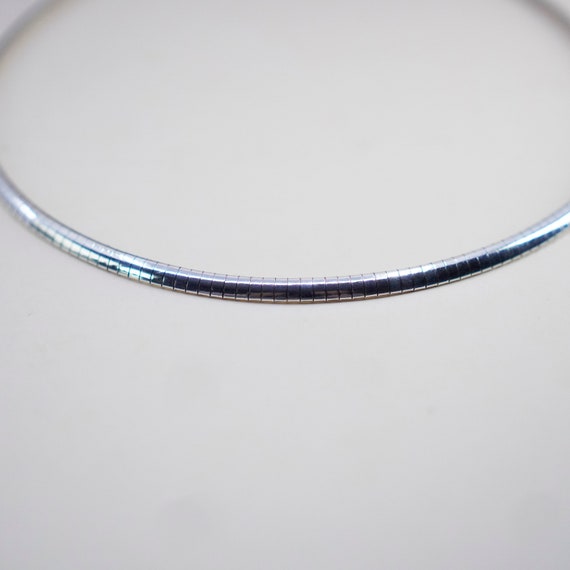 Sterling silver omega chain sales