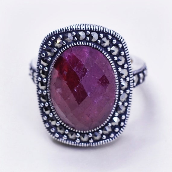 Size 6, Vintage sterling 925 silver handmade ring… - image 1