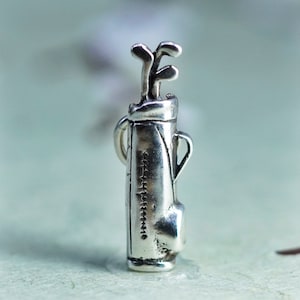 Sterling silver .925 pendant, 28x18mm, golf bag charm. (SKU# MPGB