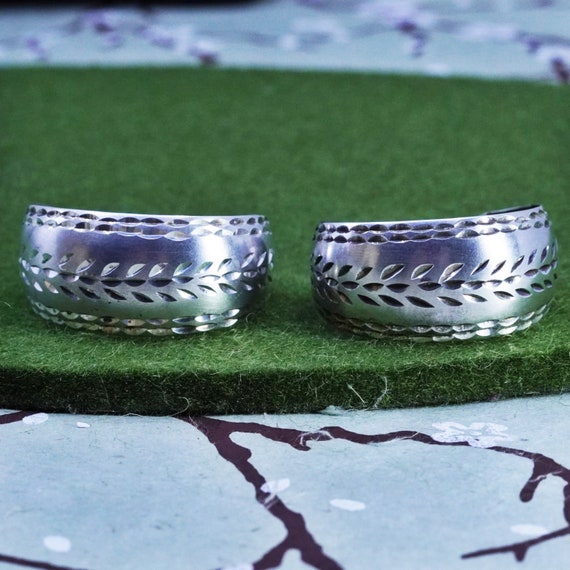 1.25インチ、ヴィンテージスターリングシルバーのハンドメイド 