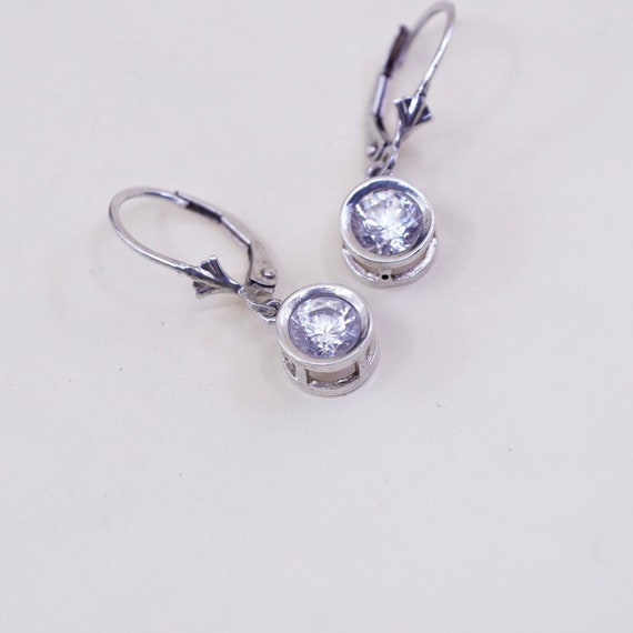 Vintage sterling silver handmade earrings,  925 s… - image 4