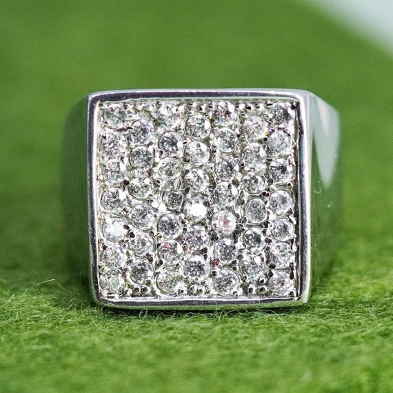 Size 7.75 Vintage Jewelry Sterling 925 Silver Statement - Etsy