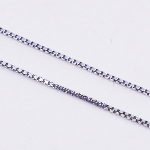 Dainty Sterling Box Chain Bracelet Milor