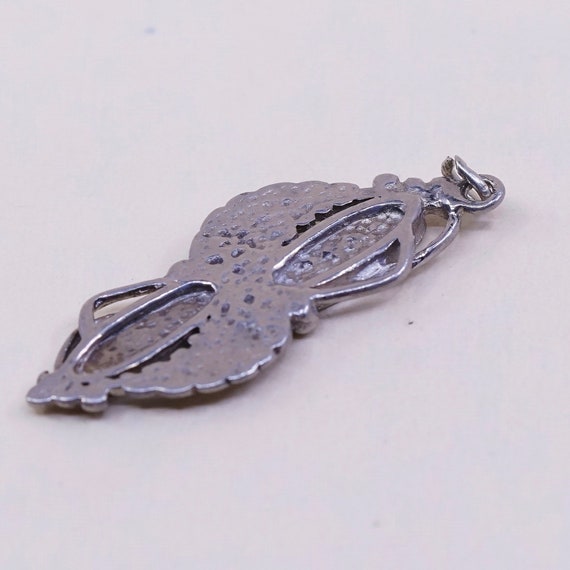 Vintage (021432) sterling silver handmade pendant… - image 5
