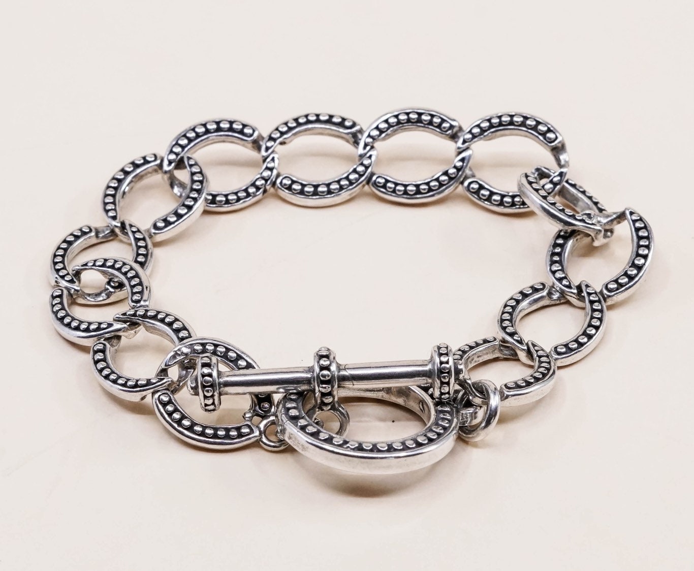 アクセサリー Vintage Silver Stick Chain Bracelet 925 Vintage Silver Stick Chain Bracelet 925