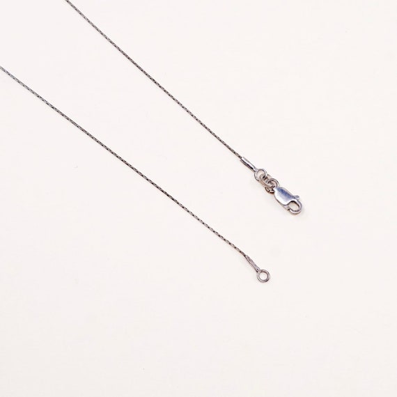 19", vintage sterling silver handmade necklace, f… - image 4