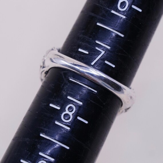 Size 7.25, vintage Sterling silver handmade ring,… - image 9