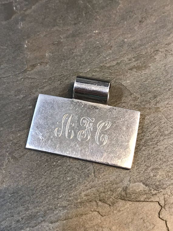 Vintage (021051) Sterling silver handmade pendant… - image 1