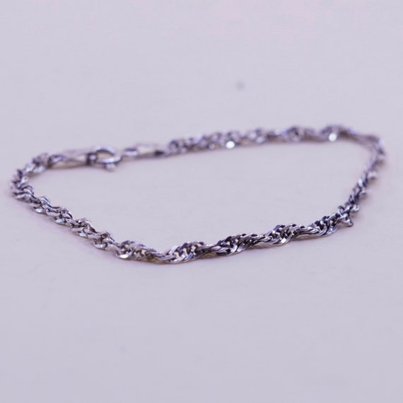 7”, 3mm, Vintage Milor sterling silver bracelet, t