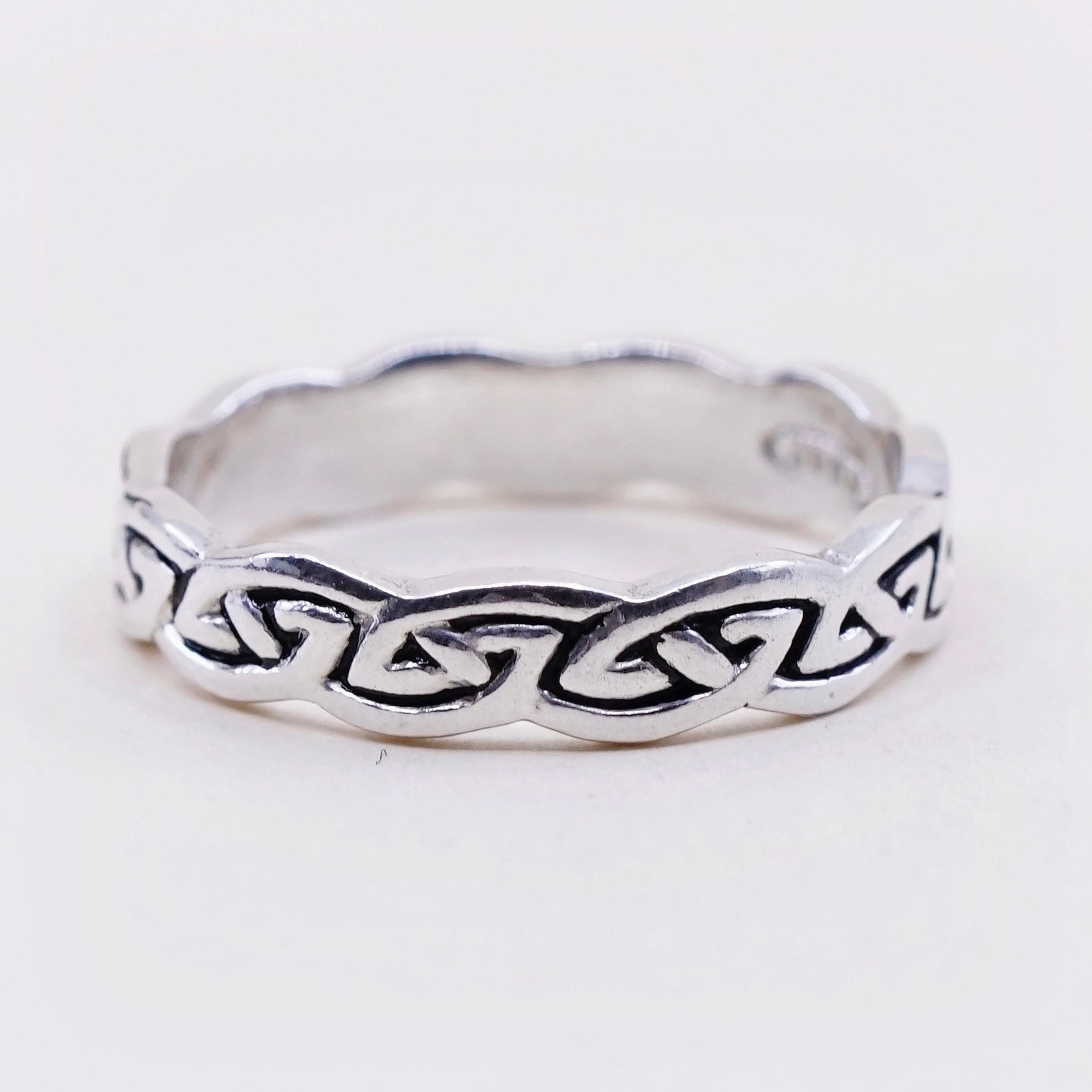 Size 6.5, Vintage AVON Sterling Silver Handmade Ring, 925 Band