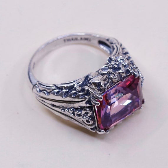 Size 7.25, vintage Sterling silver handmade ring,… - image 6