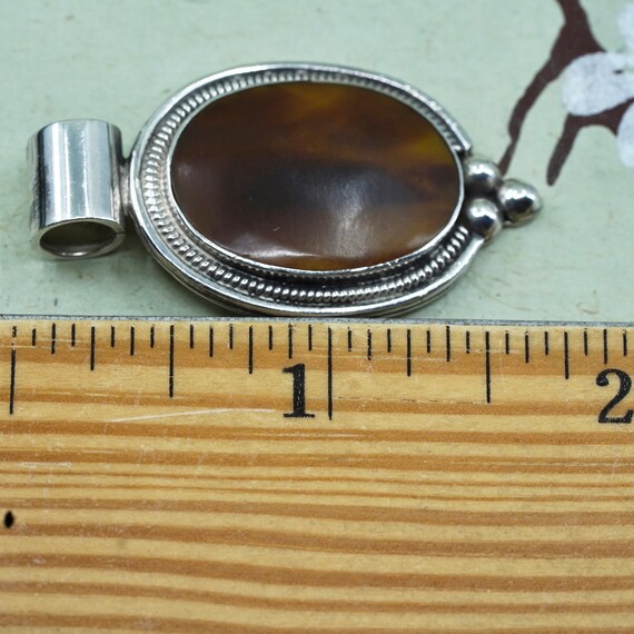 アクセサリー vintage mexico silver 925 pendant Vintage Mexico Sterling Silver 925 Handmade Pendant With Oval