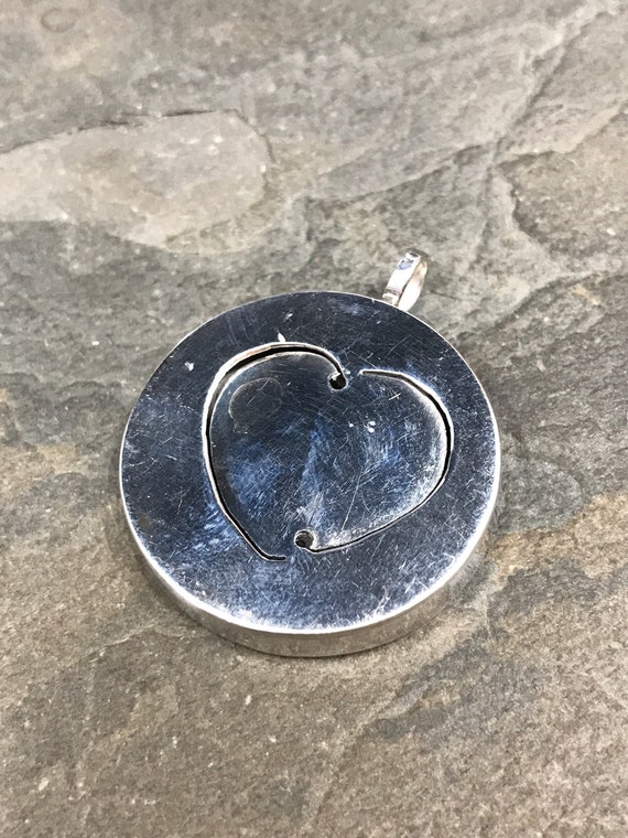 Vintage (021069) sterling silver handmade pendant… - image 1