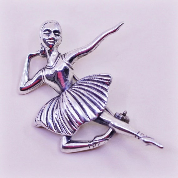 Vintage Sterling 925 silver Female ballet dancer … - image 1