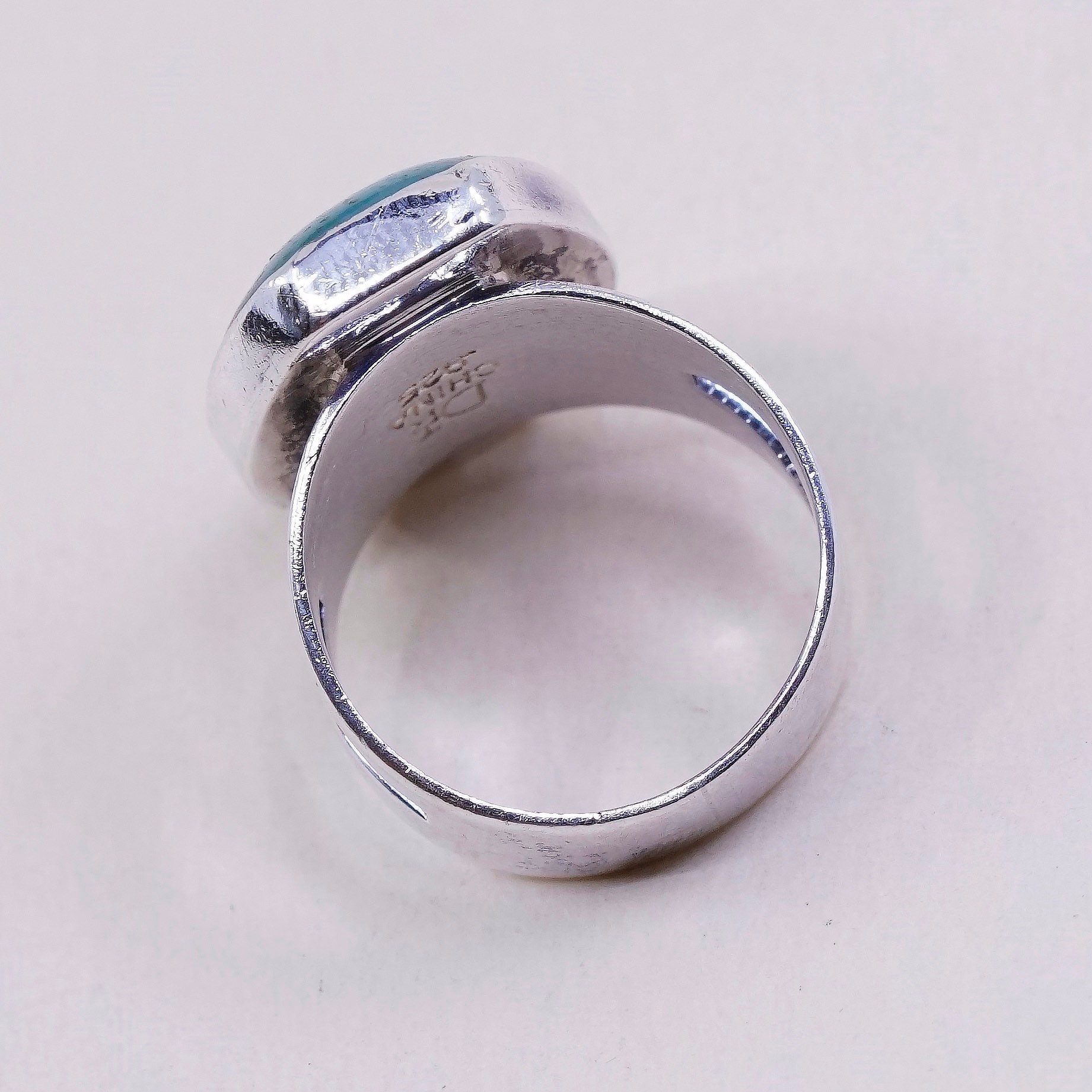 Size 7, Vintage DTR Sterling Silver Ring, Handmade 925 Statement Ring ...