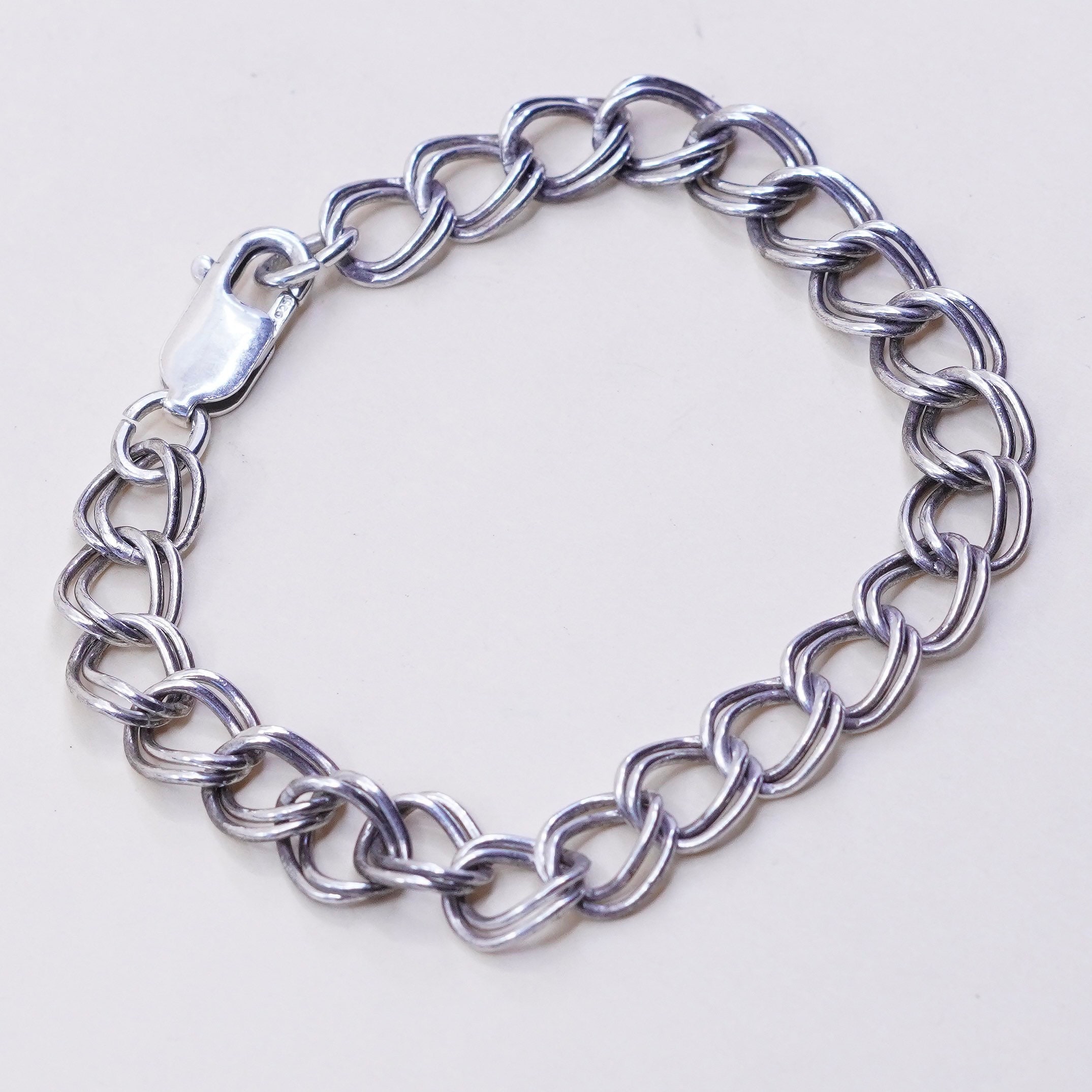 7”, 8mm, Vintage Prochain Sterling Silver Bracelet, 925 7”, 8mm, Vintage Prochain Sterling Silver Bracelet, 925