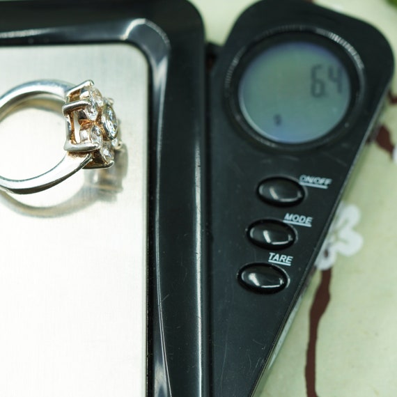 Size 7, vintage 925. Sterling silver flower ring … - image 6