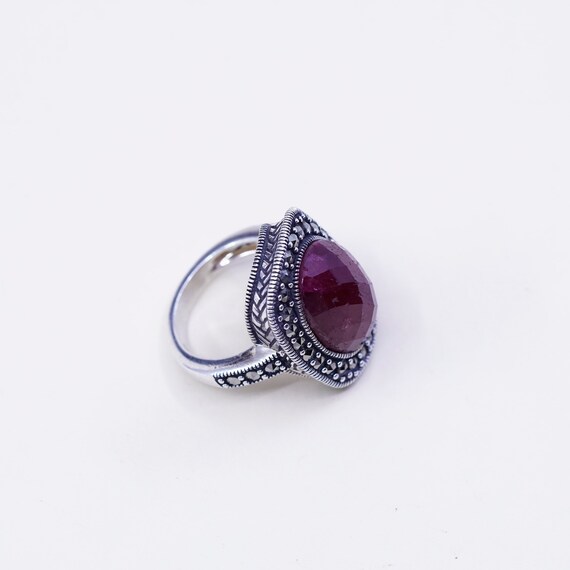 Size 6, Vintage sterling 925 silver handmade ring… - image 4