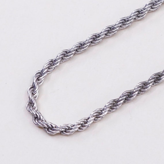 24 2mm Vintage SU Sterling Silver 