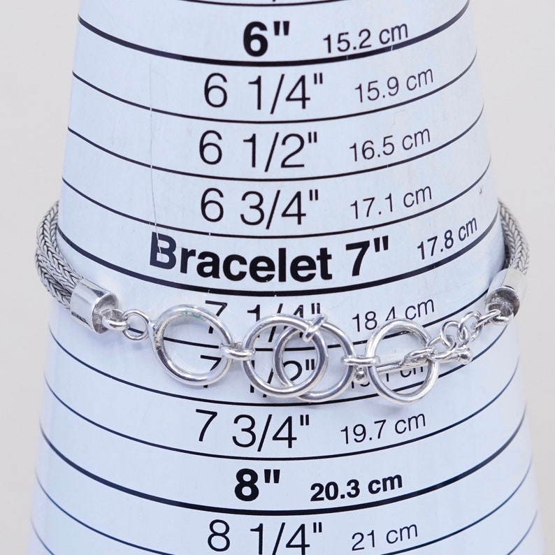 6.5\u201d+1\u201d double strands 925 wheat chain with bar vintage 14K gold accent with sterling silver handmade bracelet stamped 925