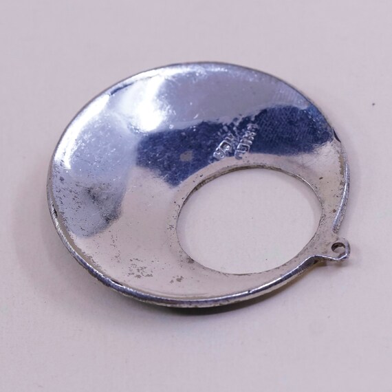 Vintage (021402) sterling silver handmade pendant… - image 4