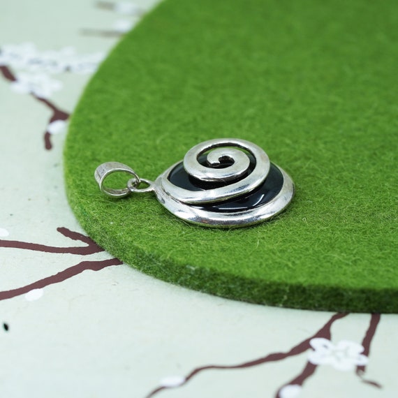 vintage handmade sterling silver 925 pendant with… - image 3