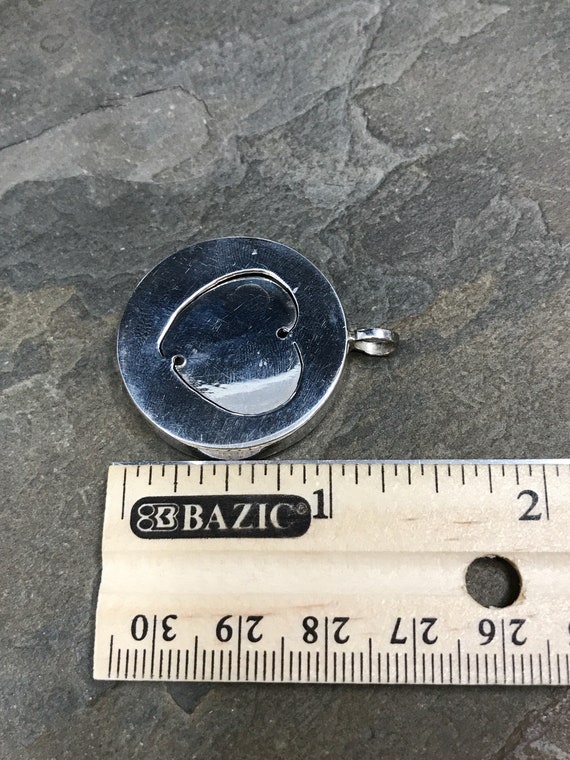 Vintage (021069) sterling silver handmade pendant… - image 5