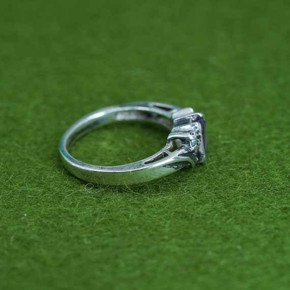 Size 7, Vintage sterling 925 silver handmade ring… - image 4